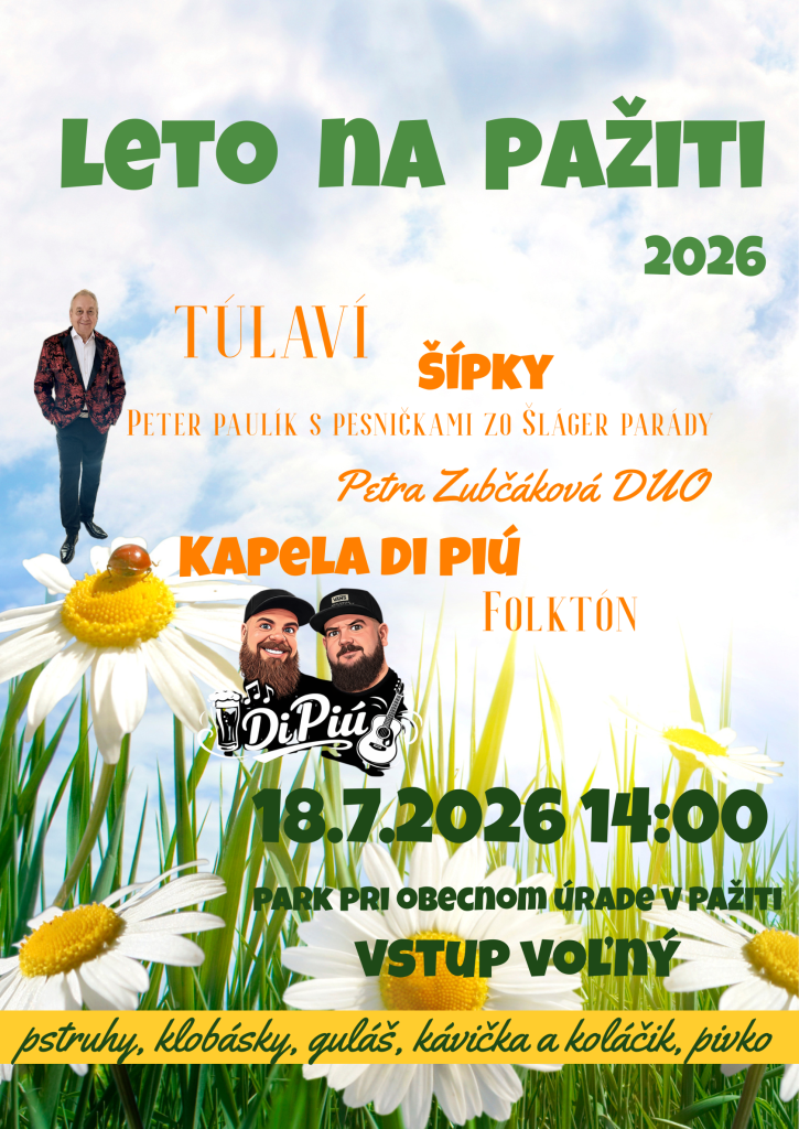 Plagát Leto na Pažiti 2026