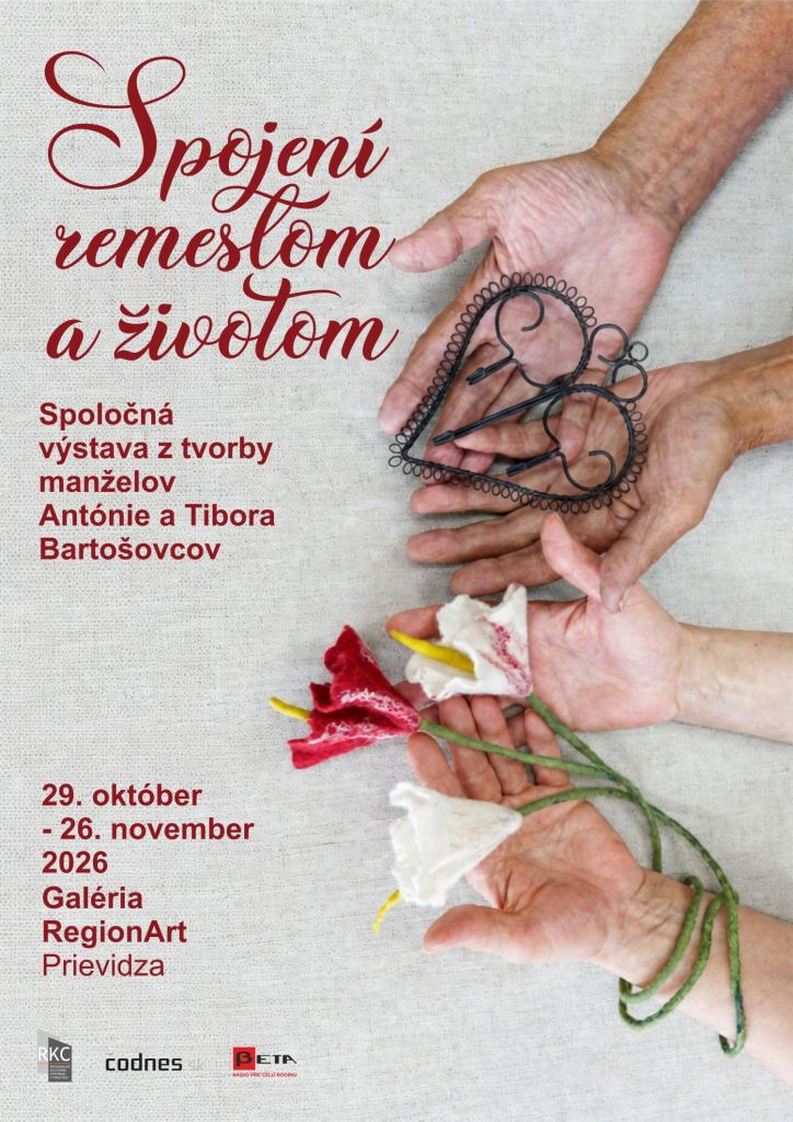 Pozvánka na výstavu Spojení remeslom a životom – Tibor a Antónia Bartošoví (29.10. – 26.11.)